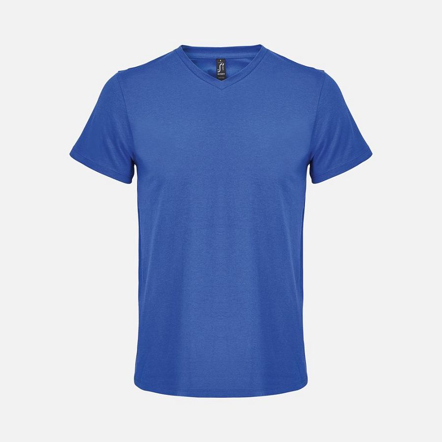 Футболка унисекс Regent с V-образным вырезом, темно-серая под нанесение