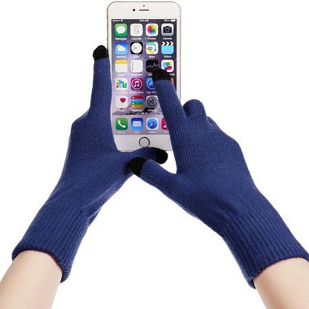 Перчатки сенсорные Urban Flow, темно-синий, размер S/M