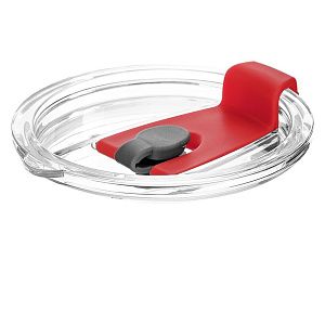 Крышка пластиковая к стакану стеклянному Mango, красная