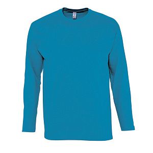 Футболка мужская с длинным рукавом Monarch, голубая, размер 3XL