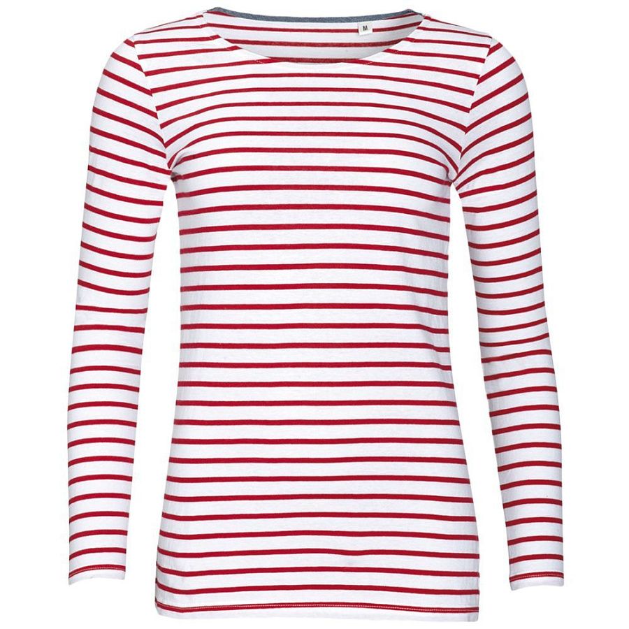 Футболка женская Marine Women, белая с красным, размер XXL