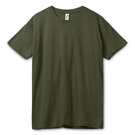 Футболка унисекс Regent 150, темный хаки, размер XL