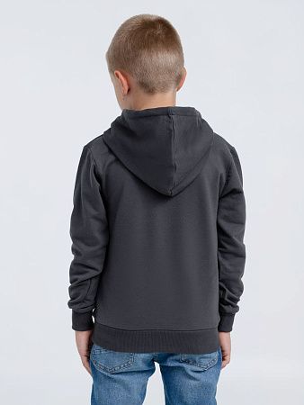 Толстовка с капюшоном детская Kirenga Kids, темно-серая (графит), размер 12 лет (142-152 см)