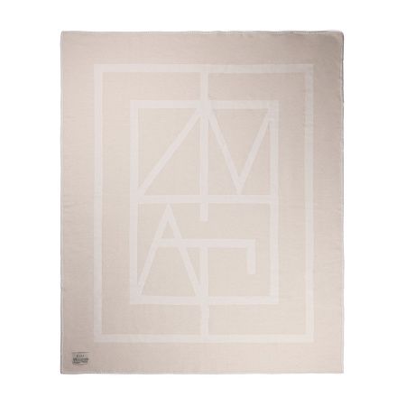 Плед VINGA Monogram из переработанного полиэстера GRS, 170x130 см