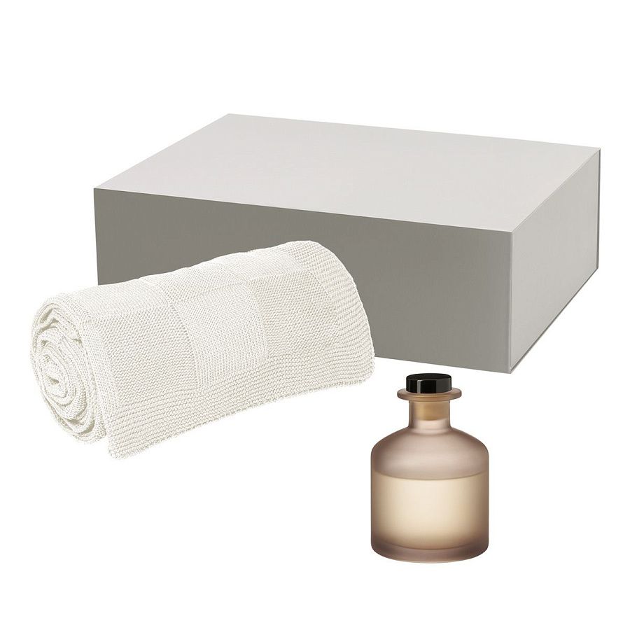 Подарочный набор Mizu, Cella, бежевый (диффузор, плед)