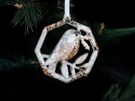 Набор елочных игрушек: Снегирь, Олень, Ель