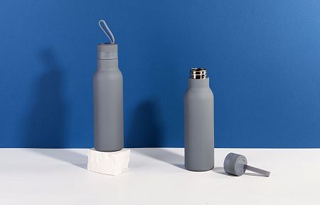 Бутылка для воды "Фитнес" 700 мл, покрытие soft touch