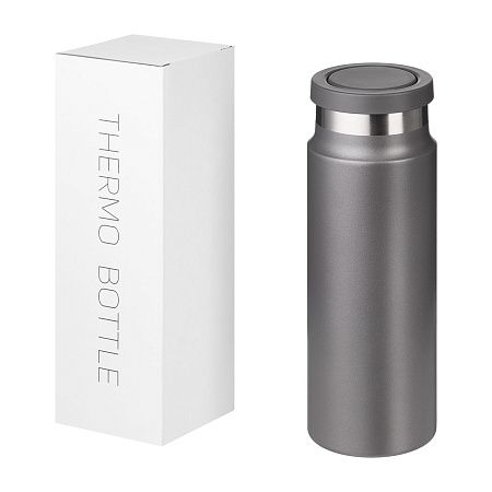 Термобутылка вакуумная герметичная Allegra, серая