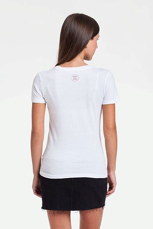 Футболка женская «Давай возьмемся за руки», белая, размер M