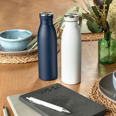 Термобутылка вакуумная герметичная Libra, серая