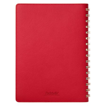 Ежедневник Vista недатированный, красный/бежевый