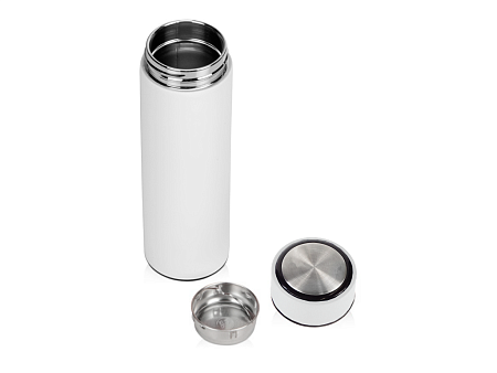 Термос стальной Urban двухстеночный с вакуумной изоляцией 450 мл, крышка с дисплеем, черный софт тач