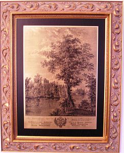 Гравюра "Павловский дворец"