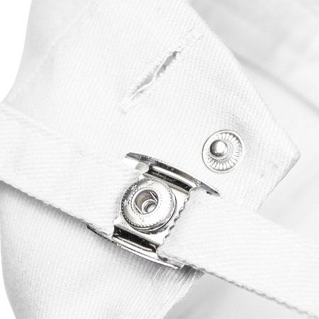 Кепка 6-панельная Oxford 300, c белым сендвичем, белая