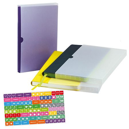 Ежедневник Latte NEW недатированный, черный/оранжевый (без упаковки, без стикера)