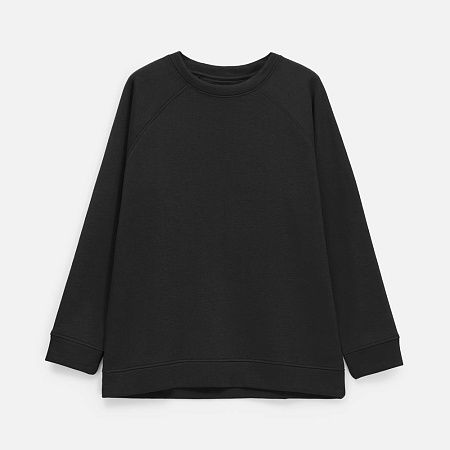 Свитшот унисекс S1, черный, размер XS/S