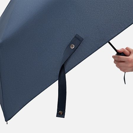 Зонт складной Филтон (Filton), синий с системой безопасности (Safety System)