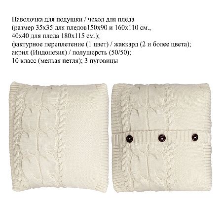 Фактурные вязаные пледы Terra Net