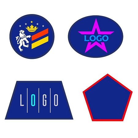 Шеврон из габардина Gabo L, синий