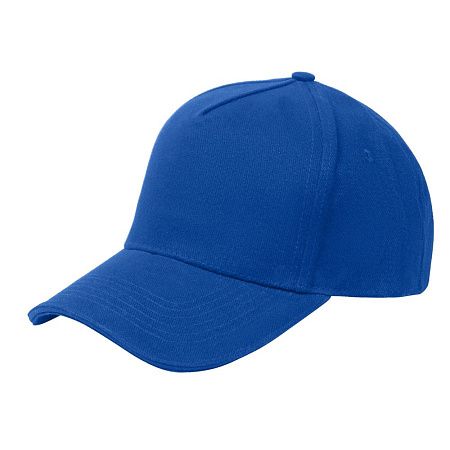 Кепка 5- панельная Oxford 300, c синим сендвичем, ярко-синяя