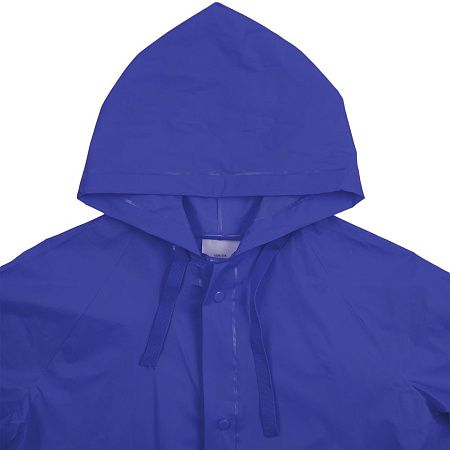 Дождевик детский RainDrop Kids, ярко-синий, размер 10 лет (130-140 см)
