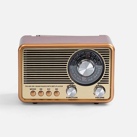 Bluetooth-колонка с радио Listenberg, коричневая