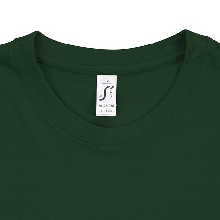Футболка унисекс Regent 150, темно-зеленая, размер S