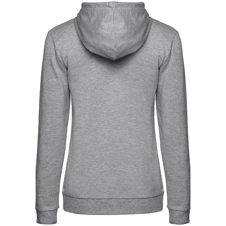 Толстовка с капюшоном женская Hoodie, серый меланж, размер 3XL