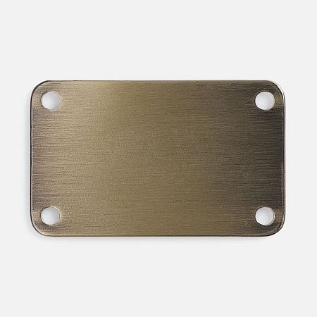 Шильдик металлический Furo, бронзовый