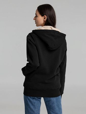 Толстовка унисекс на молнии Sherpa 280, черная, размер S