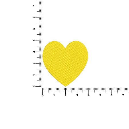 Наклейка тканевая Lunga Cor, M, желтая