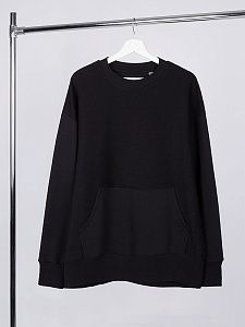 Свитшот оверсайз унисекс Vozduh, черный, размер XL/2XL