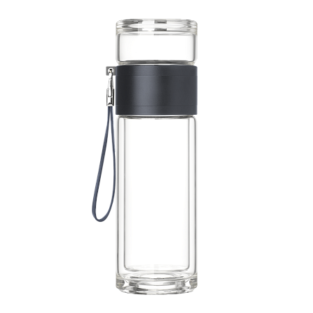 Бутылка стеклянная с двойными стенками Terso, синяя