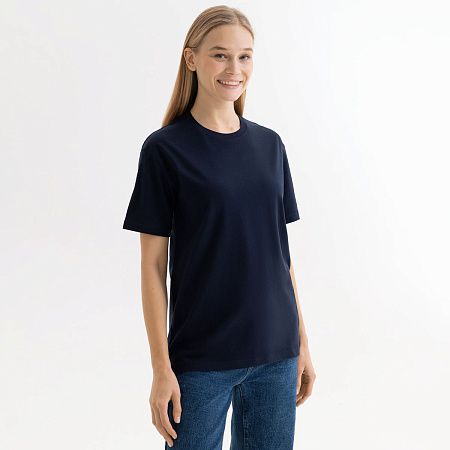 Футболка унисекс KRIS, 150 гр., темно-синяя, размер XS