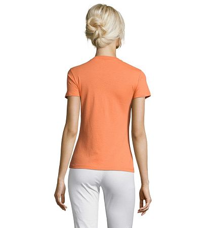 Футболка женская Regent Women, оранжевая (абрикосовая), размер S