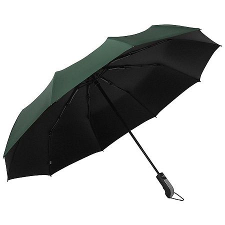 Зонт складной автоматический  Forest BERGEN, диаметр 116 см, 10 панелей, с UV защитой в подарочной коробке, зеленый