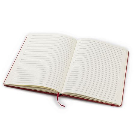 Блокнот из растительного сырья Tutti Frutti в твёрдом переплёте, вишнёвый