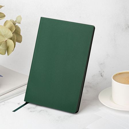 Ежедневник Латте софт-тач (Latte soft touch) недатированный, зеленый