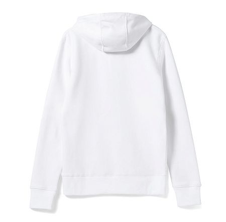 Толстовка на молнии с капюшоном унисекс King, белая, размер XS