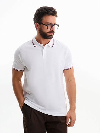 Рубашка поло мужская Prestige Men, белая, размер XXL