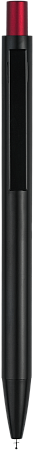 Ручка OKS MIRROR Черная с красным 1140.03