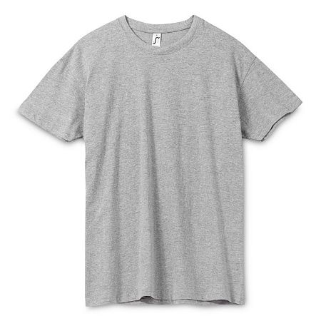 Футболка унисекс Regent 150, серый меланж, размер XXL