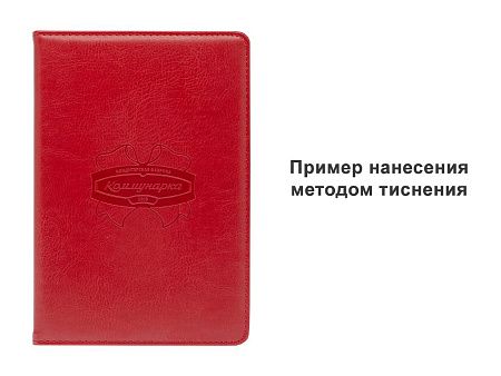 Ежедневник City Buffalo А5, красный, недатированный, в твердой обложке с поролоном