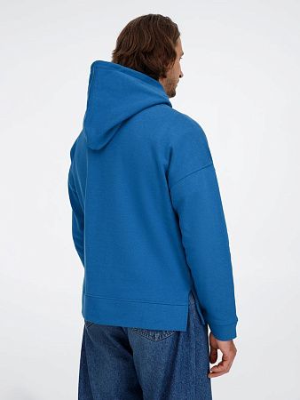 Худи оверсайз унисекс Tolla, синее (джинс), размер XL/2XL