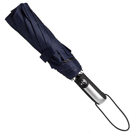 Зонт складной автоматический  Forest BERGEN, диаметр 103 см, радиус 23 дюйма, 10 панелей, с UV защитой в подарочной коробке, темно-синий