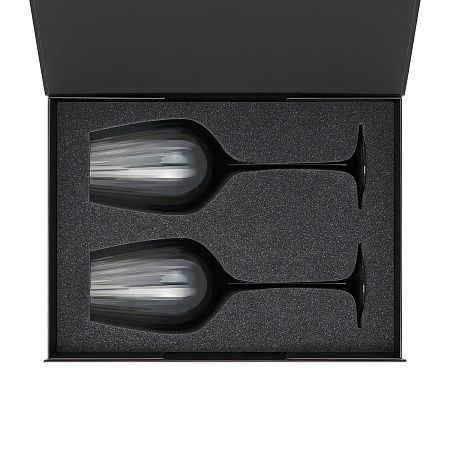 Подарочный набор 2 бокала для вина Mancera в черной коробке