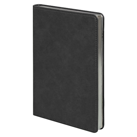 Ежедневник Urban Elegiya Ausone Print Sample "Железные дороги" A5, черный с серебристым, недатированный, в полугибкой обложке