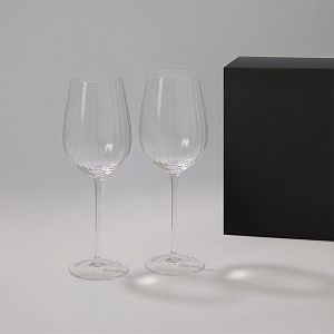 Подарочный набор 2 бокала для вина Blanche в черной коробке