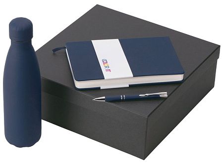 Подарочный набор "Color it" с блокнотом, металлической ручкой и термобутылкой