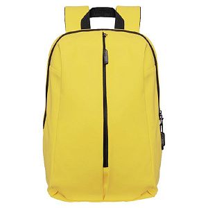 Рюкзак водостойкий "Go", жёлтый, 41 х 29 х15,5 см, 90%  полиуретан 10%полиэстер